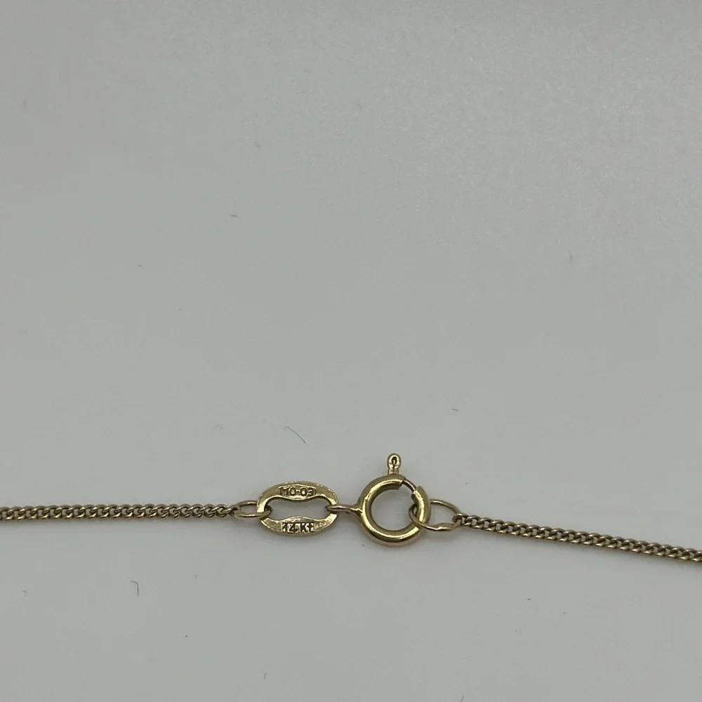 14k real solid gold necklace real pearl